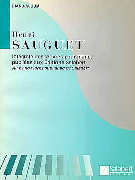 Illustration de Piano album : intégrale des œuvres pour piano publiées aux éditions Salabert (28 pièces, 117 pages)