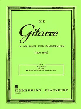 Illustration de Trio op. 16 pour flûte (ou violon), clarinette (ou alto) et guitare