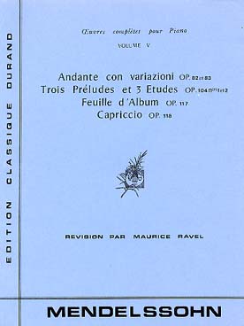 Illustration de Œuvres complètes pour piano (rév. Ravel) - Vol. 5