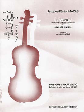 Illustration de Le Songe pour alto et piano : fantaisie sur la favorite op. 92