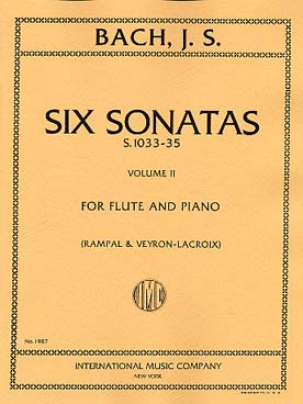 Illustration de Sonates flûte et clavecin (éd. IMC) - Vol. 2 : BWV 1033 à 1035