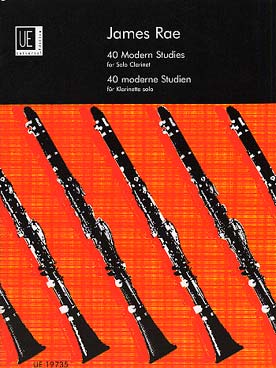 Illustration de 40 Modern studies for solo clarinet