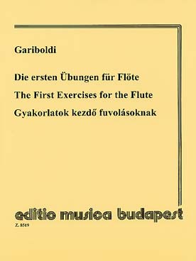 Illustration gariboldi first exercises for flute