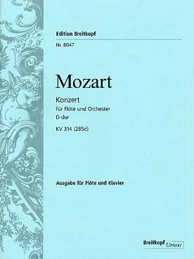 Illustration de Concerto N° 2 K 314 en ré M - éd. Breitkopf (rév. Burchard)