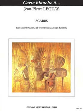 Illustration de Scabbs pour saxophone alto et  contrebasse (ou sax. baryton)