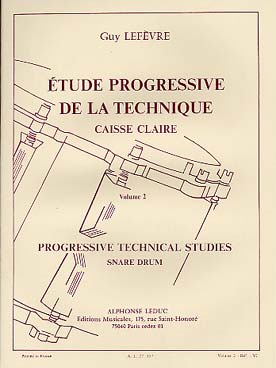 Illustration de Étude progressive de la technique caisse claire - Vol. 2