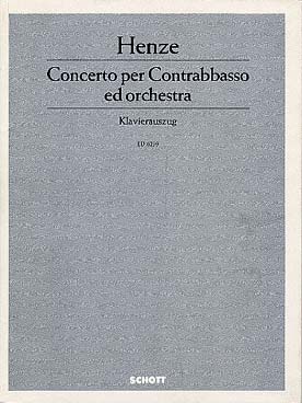 Illustration henze concerto pour contrebasse
