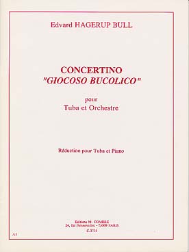 Illustration de Concertino Giocoso Bucolico pour tuba et orchestre, réduction piano