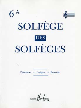 Illustration de SOLFEGE des solfèges - Vol. 6 A clé de sol 2 voix a/a