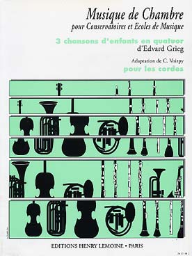 Illustration grieg chansons d'enfants quatuor (cordes