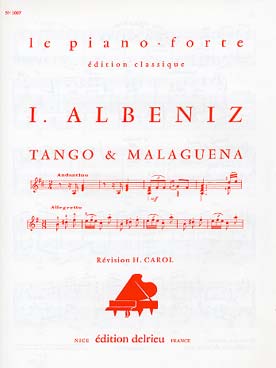 Illustration albeniz tango et malaguena (piano forte)