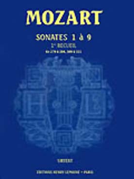 Illustration de Sonates (éd. Urtext Lemoine) - Vol. 1 : N° 1 à 9