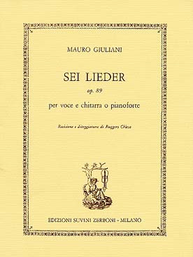 Illustration de 6 Lieder op. 89 (voix moyenne) (rév. Chiesa)