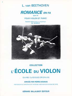 Illustration beethoven romance op. 50 en fa maj