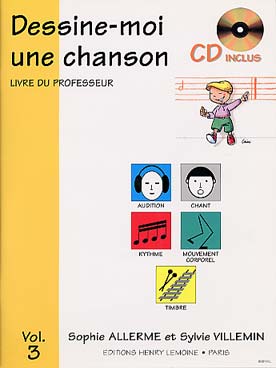 Illustration allerme/villemin dessine-moi 3 prof.+ cd