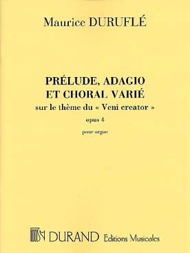 Illustration de Prélude , adagio et choral sur le thème du veni Creator op. 4