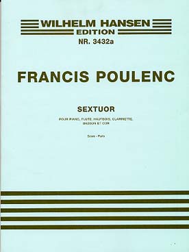 Illustration de Sextuor à vents (flûte, hautbois, clarinette, basson, cor) et piano (C + P)