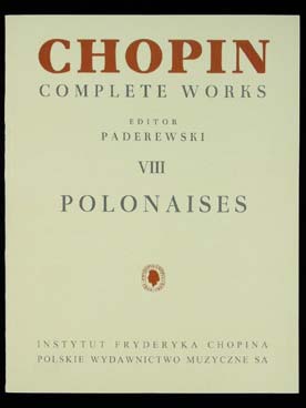 Illustration de Œuvres complètes (rév. Paderewski) - Vol. 8 : Polonaises