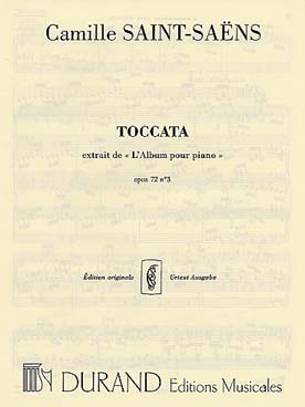 Illustration saint-saens album op. 72 n° 3 : toccata