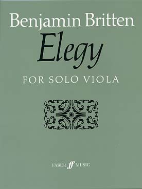 Illustration de Elegy for solo viola