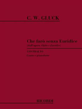 Illustration de Orphée : "Che faro semza" (alto)