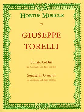 Illustration torelli sonate en sol maj