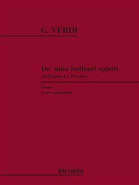 Illustration verdi la traviata : de' miei bollenti sp