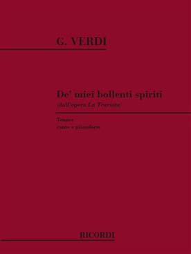 Illustration de La Traviata Acte 2 : De' miei bollenti spiriti Ténor et piano