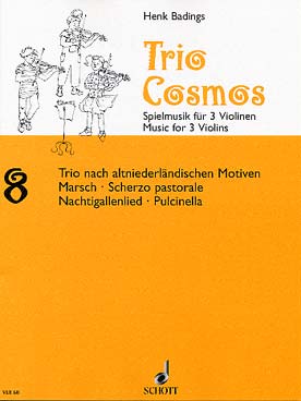 Illustration badings trio-cosmos pour 3 violons n° 8