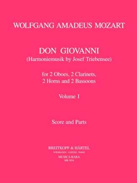 Illustration de Don Giovanni Vol. 1 pour 2 hautbois, 2 clarinettes, 2 bassons et 2 cors
