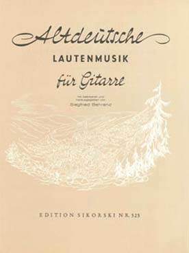 Illustration de ANTHOLOGIE DU LUTH (tr. Behrend) - Vol. 3 : Les Maîtres allemands