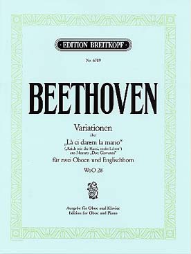 Illustration beethoven variations la ci darem la mano