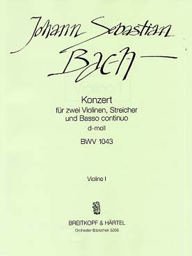 Illustration bach js concerto bwv 1043 violon 1