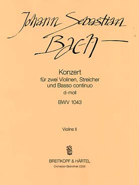 Illustration bach js concerto bwv 1043 violon 2