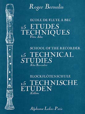 Illustration de 15 Études techniques pour flûte alto