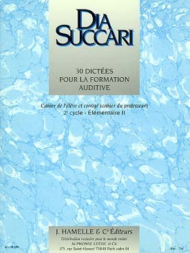 Illustration de Dictées pour la formation auditive Cahier de l'élève et corrigé - 2e cycle E 2