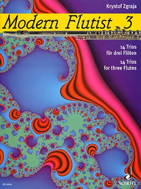 Illustration modern flutist 3 : 14 trios