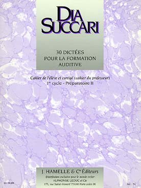 Illustration de Dictées pour la formation auditive Cahier de l'élève et corrigé - 1er cycle P 2