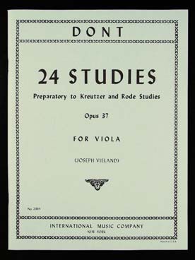 Illustration de 24 Études op. 37 (préparation aux études de Kreutzer et de Rode)