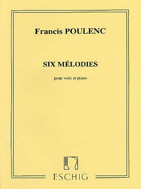 Illustration de 6 Mélodies : une chanson de porcelaine, Paul et Virginie, Rosemonde, La souris, Nuage, Dernier poème