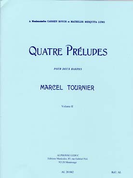 Illustration de 4 Préludes en 2 suites pour 2 harpes - 2e Suite