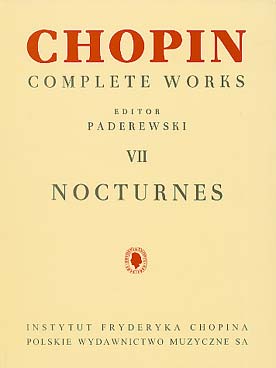 Illustration de Œuvres complètes (rév. Paderewski) - Vol. 7 : Nocturnes