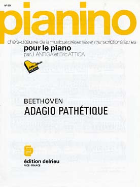 Illustration de Adagio de la sonate pathétique (arr. facile, coll. Pianino)