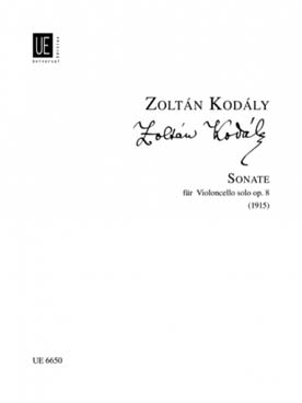 Illustration kodaly sonate op. 8 violoncelle seul