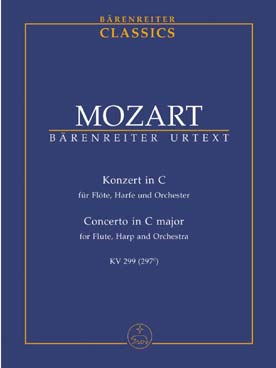Illustration de Concerto pour flûte/harpe K 299 en do M (Partition orchestre de poche)
