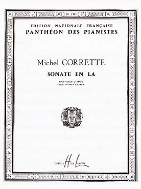 Illustration corrette sonate en la maj