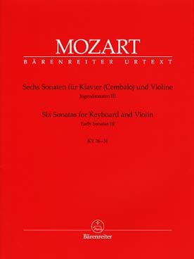 Illustration de Jugendsonaten Vol. 3 6 sonates KV 26-31