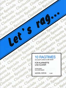 Illustration joplin let's rag : 10 ragtimes clar/pno