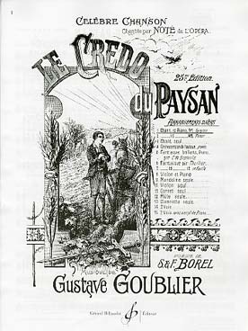 Illustration de Le credo du paysan pour baryton