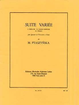 Illustration de Suite variée pour quatuor de percussions et piano